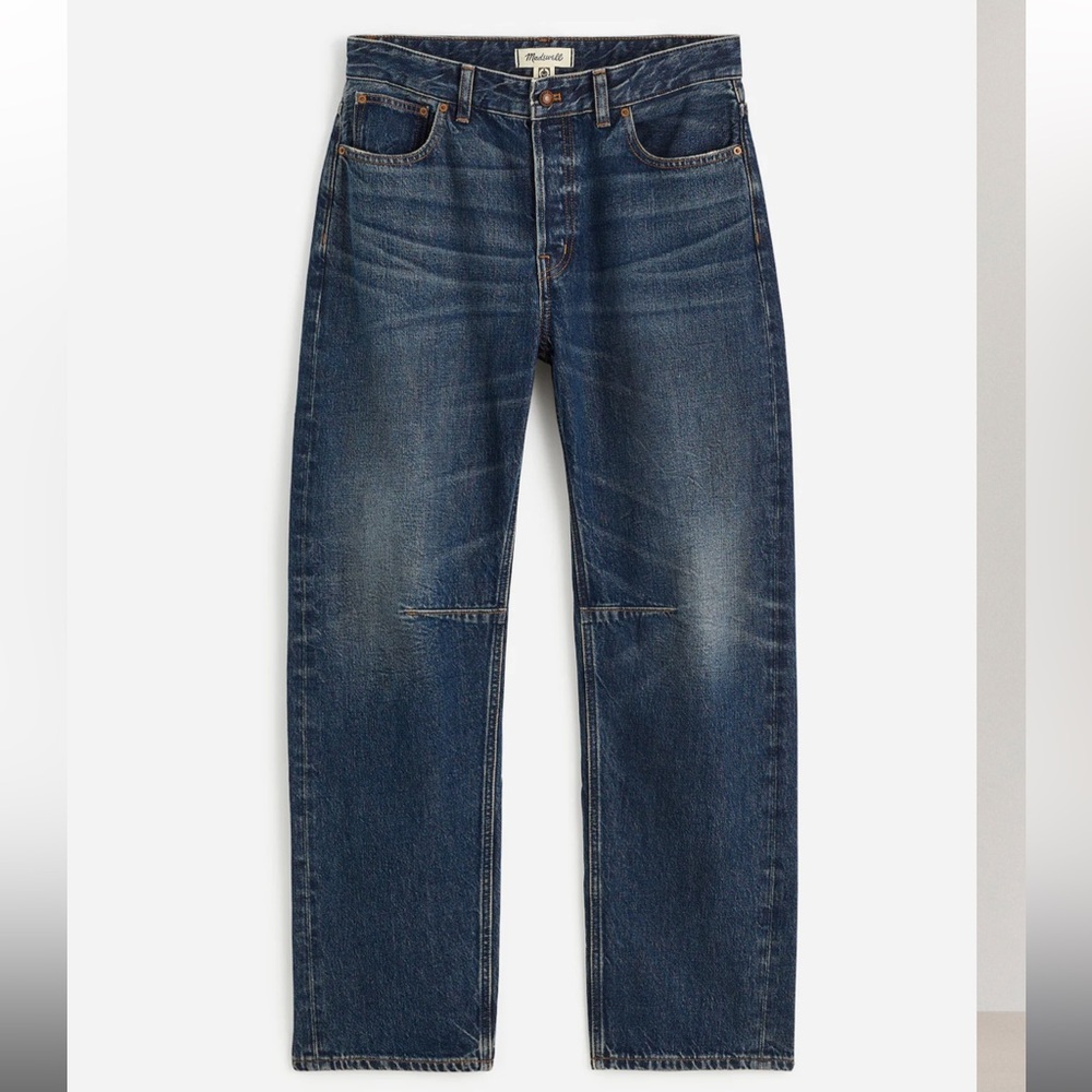 EUC Madewell Darted Barrel-Leg Jean